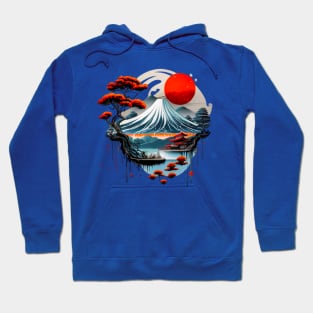 Mount Fuji Japanese Landscape Hoodie